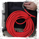 1/4" to 1/4 Speaker Cable by FAT TOAD - 50ft Professional Pro Audio Red DJ Speaker PA Patch Cord Quarter inch Male Jack - 12 AWG Gauge Wire for Studio