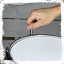 Popcorn Soprano Snare Drum by GRIFFIN | Acoustic Firecracker 10"x6" Poplar Wood Shell with Oakwood PVC | Mini Concert Marching Percussion Musical Instrument with Snare Throw Off, Drummers Key & Head