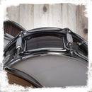 Deluxe Snare Drum by GRIFFIN | 14" x 5.5" Poplar Wood Shell with Zebra PVC Glossy Finish | Percussion Musical Instrument with Drummers Key for Students & Professionals | 8 Tuning Lugs & Snare Strainer
