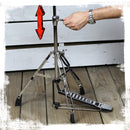 2-Pack Hi-Hat Stand & Cymbal Boom Stand Kit by GRIFFIN | Deluxe Chrome Hardware with Hi-Hat Pedal, Pull Chain & Double-Braced Legs | Counterweight Adapter for Crash, Ride, & Splash Cymbals