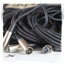 Microphone Cables by FAT TOAD (10 Pack) 20ft Professional Pro Audio XLR Mic Cord Patch with Female & Male Connector - 24 AWG Shielded Wire & Balanced