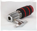 GRIFFIN Hi-Hat Clutch Mount Deluxe Version | Alloy Metal Speed Threads | Universal Holder to Fit Most Hi-Hat Cymbals,  Rods & Hihat Stands | Red locking Nut