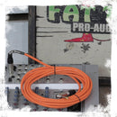 Right-Angled Guitar Cables (24-Pack) by FAT TOAD - 20FT 1/4-Inch Straight-End 24GA Instrument Cords for Electric Guitar, Bass, Pedal, Keyboard, Speaker Amplifier & Studio Recording