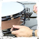 Piccolo Snare Drum 13" x 3.5" by GRIFFIN | 100% Poplar Shell with Oak Wood Finish & Coated Drum Head | Professional Marching Drummers Deluxe Percussion Instrument with Bright Tone & Brilliant Attack