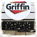 4 PACK - GRIFFIN Rackmount  Exhaust Fan | 3U Ultra-Quiet Triple Cooling Fans, Keep Studio Audio Equipment Gear Cool | Rack Mount on Network IT System Server Rails | Temperature Control Panel Cabinet