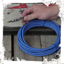 XLR Female to 1/4" Male Jack Microphone Cables (4 Pack) by FAT TOAD | 20ft Pro Audio Blue Mic Cord Extension Patch Lo-Z Connector | 24 AWG Shielded Speaker Wire & Balanced for Studio Audio Recording