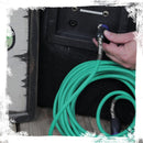 Speakon to Speakon Cable by FAT TOAD - 50ft Professional 12GA Pro Audio Green Speaker PA Cord w/ Twist Lock Connector - 12 AWG Wire for Music Studio