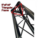 3-PACK Stage Mount Triangle Truss Extension by GRIFFIN | 5Ft Trussing Sections for DJ Booth Lighting System Stand | Mount Light Cans & Sound Effects for Pro Audio Equipment Gear | Parties, Live Gigs