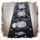 GRIFFIN Rackmount Exhaust Fan (4 PACK)- 3U Ultra-Quiet Triple Cooling Fans to Keep Studio Audio Gear Cool - Rack Mount for Network IT Server Rails with Temperature Control Panel Cabinet