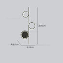 DecorBites™ Circle Straight Bar Wall Lamp | Modern Nordic LED Bedroom Living Room Decor
