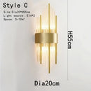 DecorBites™ Gold Crystal Bracket Light: Stylish Lighting Fixtures for Home Wall Decor