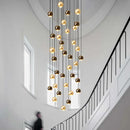 DecorBites™ Gold Ball Crystal Chandelier | Modern Art Decor Lighting Fixture