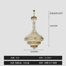 Modern gold and iridescent blue decorbites crystal chandelier living room