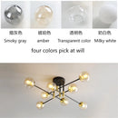 DecorBites™ Glass Ball LED Chandelier Ceiling Light for Living Room and Kitchen