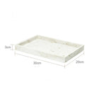 DecorBites™ Beige Travertine Marble Bathroom Set - Soap Dispenser Toothbrush Holder Tissue Box