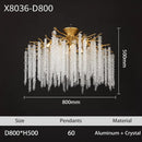 DecorBites™ Branch Crystal LED Ceiling Chandelier in Gold/Black for Dining Room Lobby