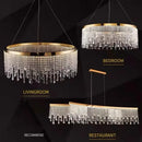 DecorBites™ Crystal Chandelier: Modern Nordic LED Pendant Lighting Fixture for Luxe Home Decor