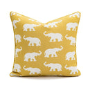 DecorBites™ Geometric Elephant Chenille Cushion Cover, Soft Fringed Pillow Case, Home Decoration