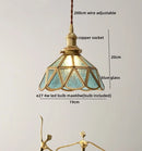 DecorBites™ Glass Copper Pendant Light Modern LED Hanging Light for Home Decor
