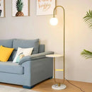 DecorBites™ Glass Side Table LED Floor Lamp for Nordic Living Room Art Decor