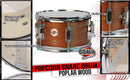 Popcorn Snare Drum by GRIFFIN | Soprano Firecracker 10" x 6" Poplar Wood Shell with Hickory PVC | Concert Percussion Musical Instrument with Drummers Kit Key & Deluxe Snare Strainer Throw Off Set