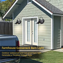 DecorBites™ Black Farmhouse Barn Lights: Waterproof Outdoor Wall Sconce with E27 Socket