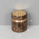 DecorBites™ Emperador Dark Marble Bathroom Set: Toothbrush Holder, Soap Dispenser, Luxury Accessories