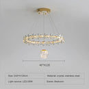 DecorBites™ Gold Crystal Spiral Chandelier LED Pendant Lights for Home Decoration