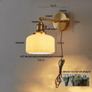DecorBites™ Copper LED Wall Lights Ceramic Pull Chain Switch Modern Stair Light Fixtures