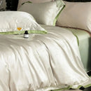DecorBites™ Luxe Eucalyptus Bedding Set in Black/Gold - Silky Soft & Skin-friendly