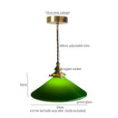 DecorBites™ Green Glass LED Pendant Light for Home Decor and Cafe Lighting