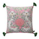 DecorBites™ Luxe Cheetah Halo Pillowcase: Decorative Tassel Cushion Cover GG Style