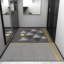 DecorBites™ Grey Crystal Velvet Entrance Rug - Luxe Absorbent, Anti-Slip, Easy-Clean Living Room Carpet