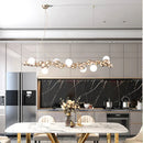 DecorBites™ LED Caterpillar Chandelier: Stylish Long Pendant Lamp for Living Room, Restaurant, Hotel
