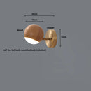 DecorBites™ LED Wood Base Wall Sconce Modern Art Light Fixture for Living Room & Bathroom