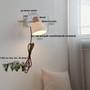 DecorBites™ Ceramic Wood Wall Light Fixture, Modern Nordic LED Sconce Bedside Lamp