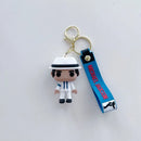 Creative King of Dance Michael Jackson Keychain Handmade Key Ring Holder Pendant Key Chains Men's and Women's Bag Accessories