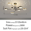 DecorBites™ LED Chandelier: Modern Smart Remote Ceiling Light for Living Room Bedroom Dining Kitchen
