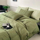 DecorBites™ Cotton Jacquard Bedding Set - Single Double Queen King Size Bedclothes