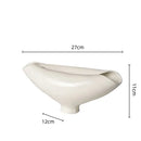 DecorBites™ Elliptic Resin Flower Pot Vase Home Decor Floral Arrangement Accessories