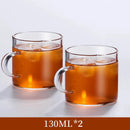 DecorBites™ Glass Tea Cup Set | Thicken Heat Resistant Kung Fu Puer Tea Cups