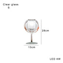 DecorBites™ Glass Gold Table Lamp: Luxury Designer Desk Light for Elegant Living Spaces