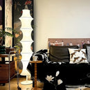 DecorBites™ Cream Silk Japanese LED Floor Lamp for Modern Living Room Décor