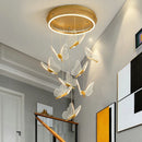 DecorBites™ Gold LED Butterfly Pendant Lights for Home Staircase, Living Room, Bedroom Chandeliers