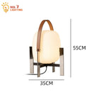 DecorBites™ Designer Metal Glass Art Table Lamp LED E27 Modern Light Fixtures for Home or Office