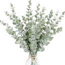 DecorBites™ Golden Eucalyptus Leaves Stem x10 - Artificial Autumn Wedding DIY Decoration