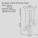 DecorBites™ Glass Bubble Chandelier Customized Pendant Light for Living Room Atmosphere
