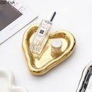 DecorBites™ Heart-Shaped Jewelry Stand Tray: Earrings & Necklace Display Plate