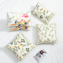 DecorBites™ Daisy Floral Embroidery Cushion Cover, Soft Cozy for Living Room Sofa