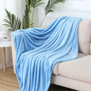 DecorBites™ Cozy Flannel Warm Blanket: Soft Plush Coral Fleece Bed Cover & Shawl